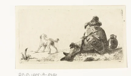 Homme avec chien