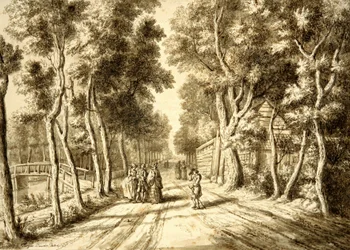 Bezuidenhoutseweg vue vers Wassenaar, 1756