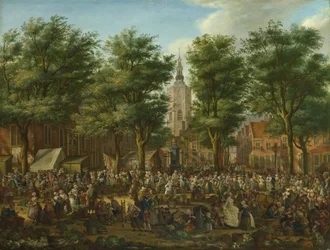 Le Grote Markt à La Haye, 1760