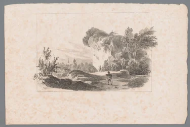 Paysage avec des figures près d