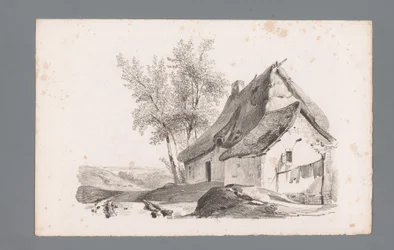 Paysage avec chemin de campagne et maison (Principes de paysages)