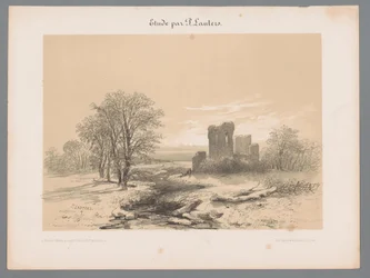 Paysage avec ruine (Études par Paulus Lauters)