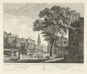 Vue de la tour de la Monnaie à Amsterdam