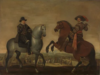 Princes Maurits et Frederik Hendrik à cheval, vers 1630-1635 (huile sur toile)