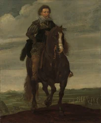 Prince Frederik Hendrik à cheval
