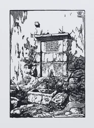La fontaine au palais des Khans à Bakhtchissaraï, 1923