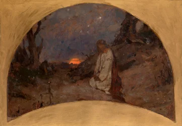 Agonie dans le jardin des oliviers (esquisse pour la décoration de la cathédrale Saint Vladimir à Kiev)