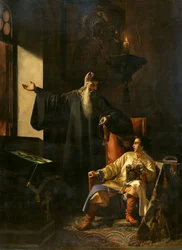 Ivan le Terrible et le prêtre Silvestre pendant l