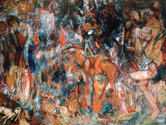 Composition avec un cavalier