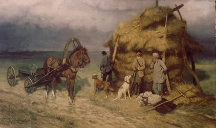 Chasseurs pris dans une tempête