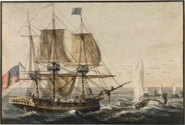 Remplir le garde-manger du navire avec de la morue au large de la côte de Terre-Neuve