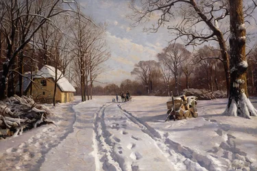 Une promenade en traîneau à travers un paysage d
