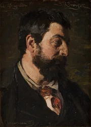 Portrait du peintre français Alfred Guillou