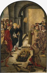 La Dispute entre saint Dominique et les Albigeois, 1493-1499