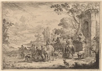 Chasseurs au repos