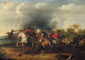 Une escarmouche de cavalerie