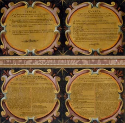 Légendes de quatre peintures de la bataille de la Montagne Blanche, 7-8 novembre 1620