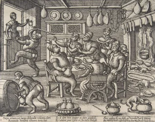 La cuisine grasse, de la série Singes