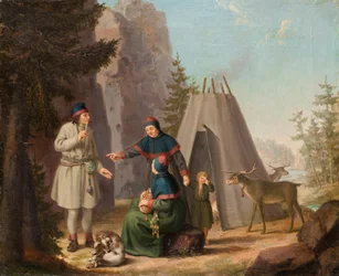 Les Costumes des Lapons, vers 1800
