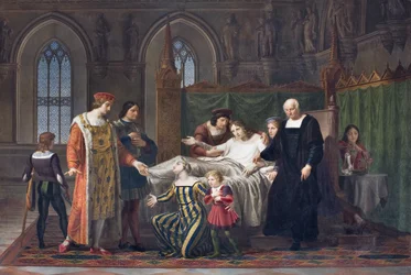 Charles VIII visitant Gian Galeazzo Sforza au château de Pavie, 1822