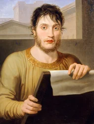 Giuseppe Guizzardi en costume antique, par Pelagius Palagi