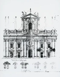 Conception pour la façade de la cathédrale de Milan