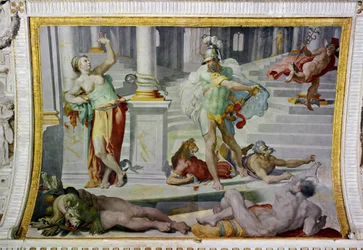 Ulysse et Circé, vers 1550 (fresque)