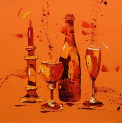 Nature morte en orange, 2005