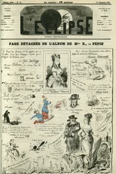 Page détachée de Mademoiselle X. Couverture dans « L