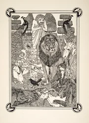 Frontispice, tiré de Cent fables d