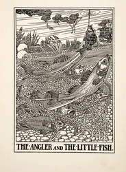 Le Pêcheur et le Petit Poisson, de Cent Fables d