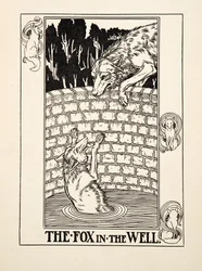 Le Renard dans le puits, de Cent fables d