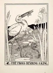 Les Grenouilles Désirant un Roi, de Cent Fables d