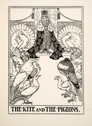 Le Cerf-volant et les Pigeons, de Cent Fables d