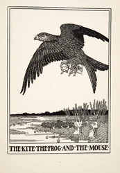 Le Cerf-volant, la Grenouille et la Souris, tiré de Cent fables d