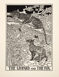 Le Léopard et le Renard, de Cent fables d