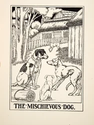 Le chien espiègle, de Cent fables d