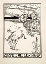 Le Vieux Lion, tiré de Cent fables d