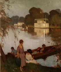 Sur la Tamise, vers 1925