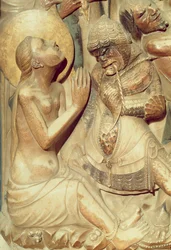 Le martyre de Sainte Thècle, détail du grand autel