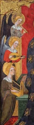 Madone avec des anges jouant de la musique (détail)