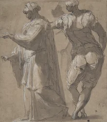 Deux figures masculines debout, 1501-47