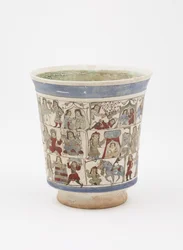 Gobelet représentant le 