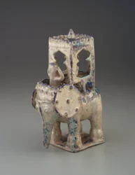 Éléphant avec howdah et figure, Iran, dynastie seljuk