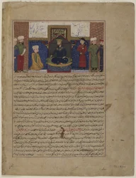Jamshid sur son trône, c.1425