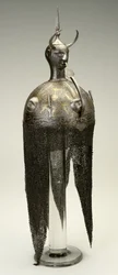 Kulah Khud, casque, vers 1700, modifié dans les années 1800 (fer avec incrustation d