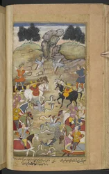 Bataille entre Babhruvahana, fils d