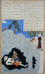 Rustam extrait le foie du démon blanc, illustration du 