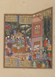Les envoyés de Salm et Tur devant Faridun, vers 1560