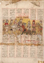 Le retour de Rustam avec Bijan du Turkestan, 1341